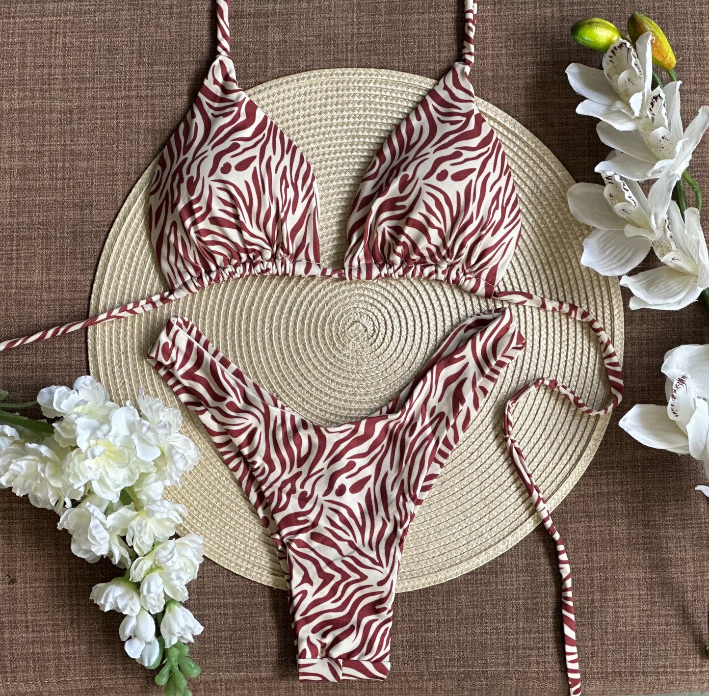 Bikini Jaguar marrón